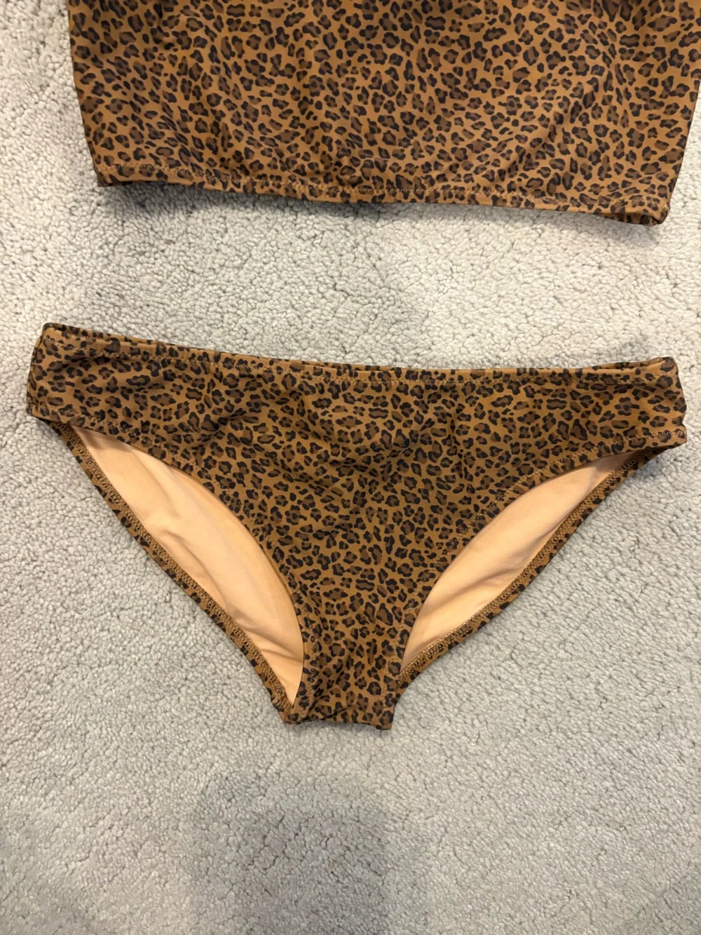 Crewcuts Swimwear Leopard Print Bikini Set Brown Leopard 2 Piece Girl’s size 14